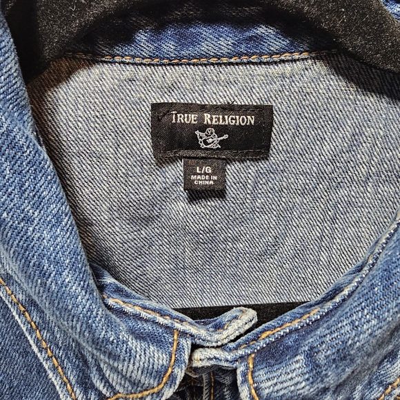 True Religion Women's Denim Dress Shirt - Picture 3 of 5